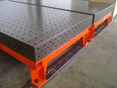 Welding Table with Grid Holes